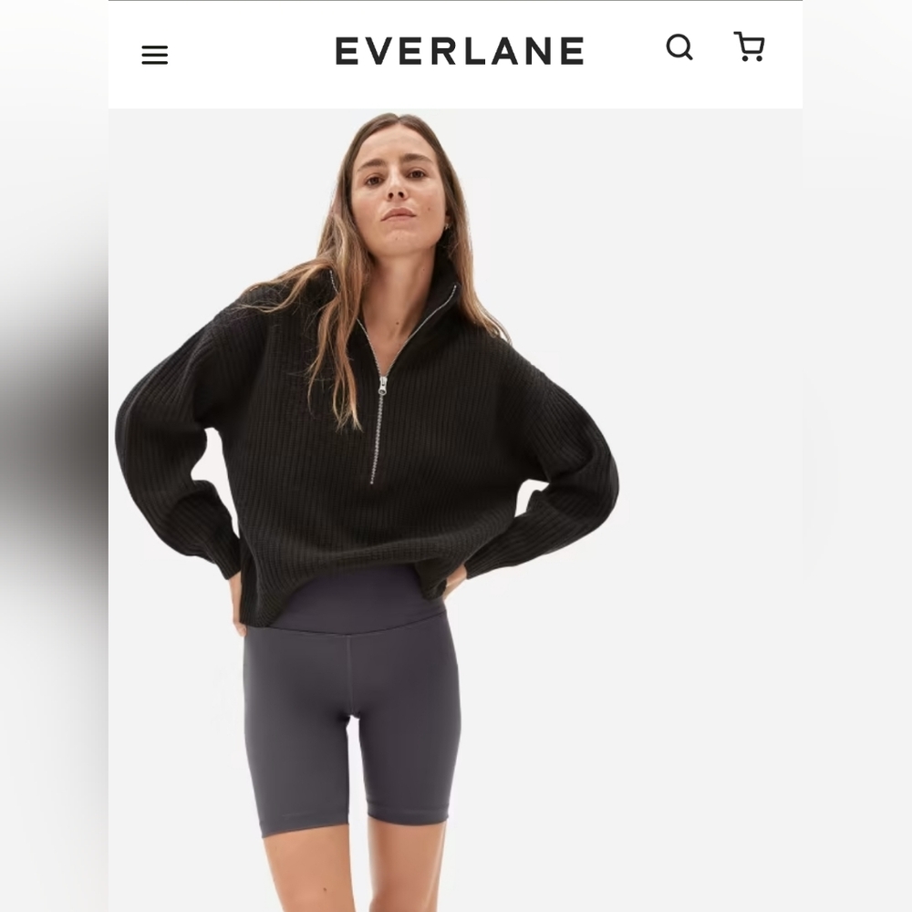 Everlane Perform Bike Short - Ink Grey